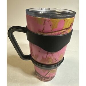 Pink Camo Yeti Rambler 25 Fl. Oz. Tumbler Cup, RARE PINK CAMO Color With Handle